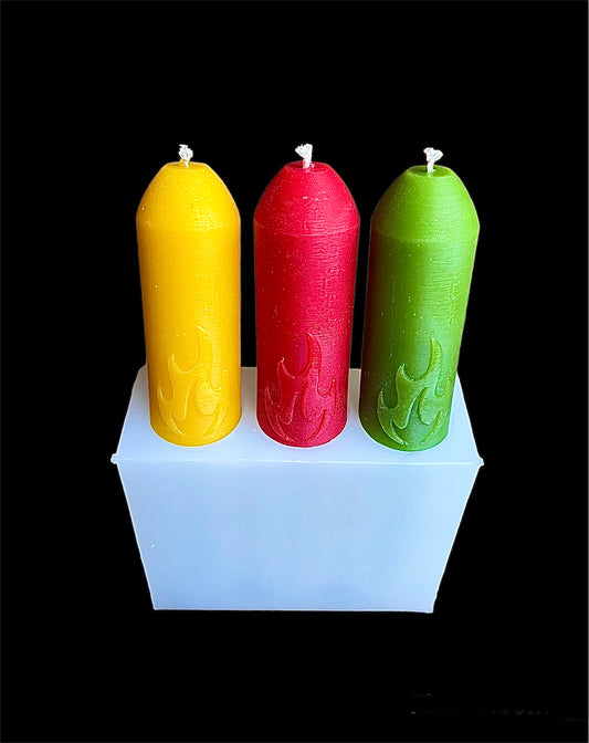 New style 15 hr emergency taper candle mold - fit in UCO candle lantern