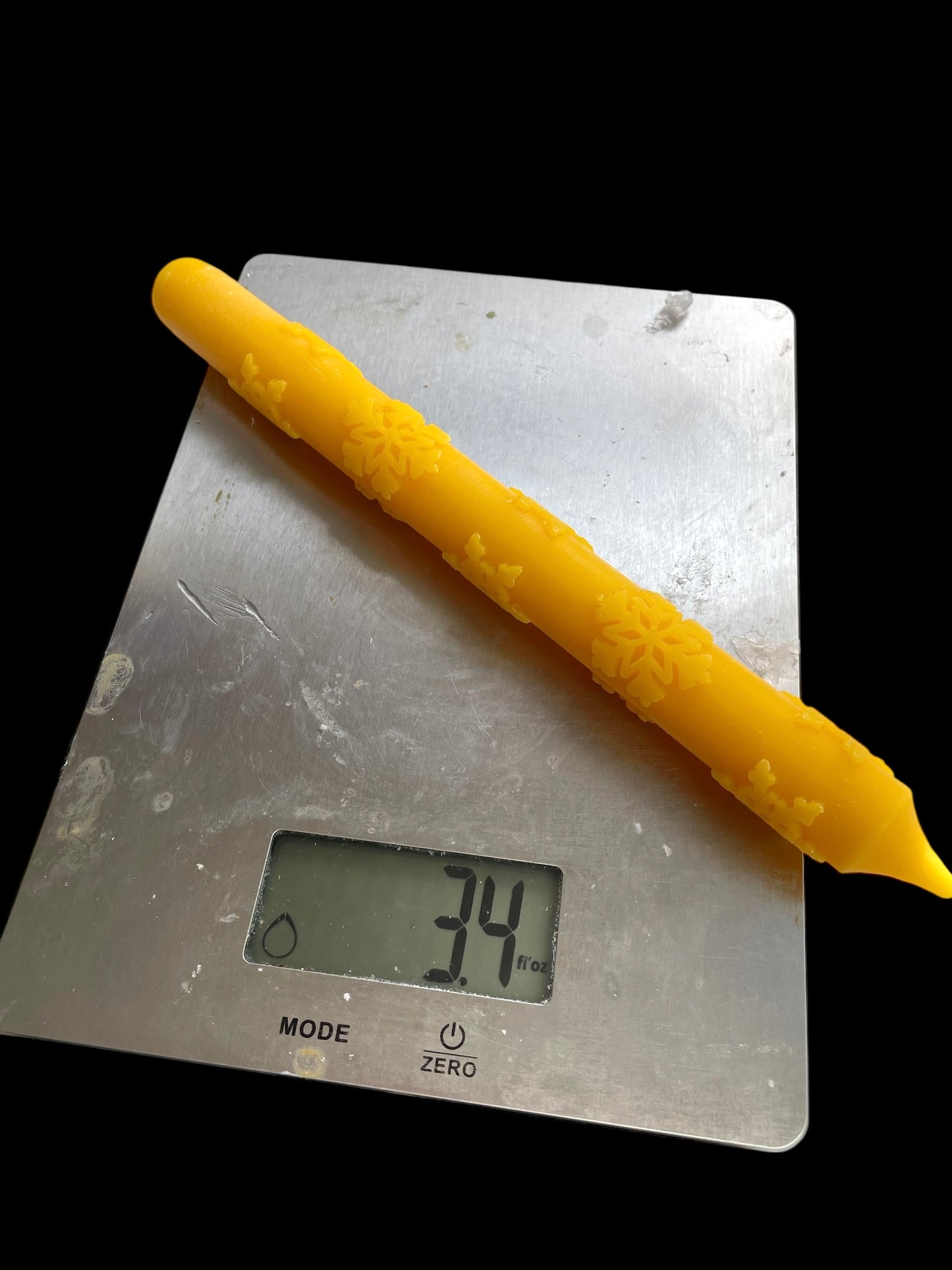 10” silicone snowflakes taper candle mold ( updated)