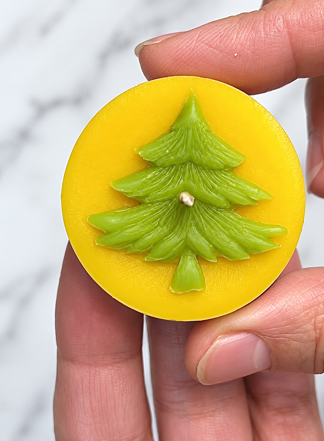 Silicone Christmas tree tealight mold