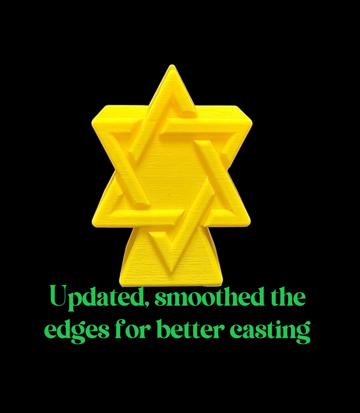 3D Silicone star of David candle Soap Mold - resin mold - 3.5”