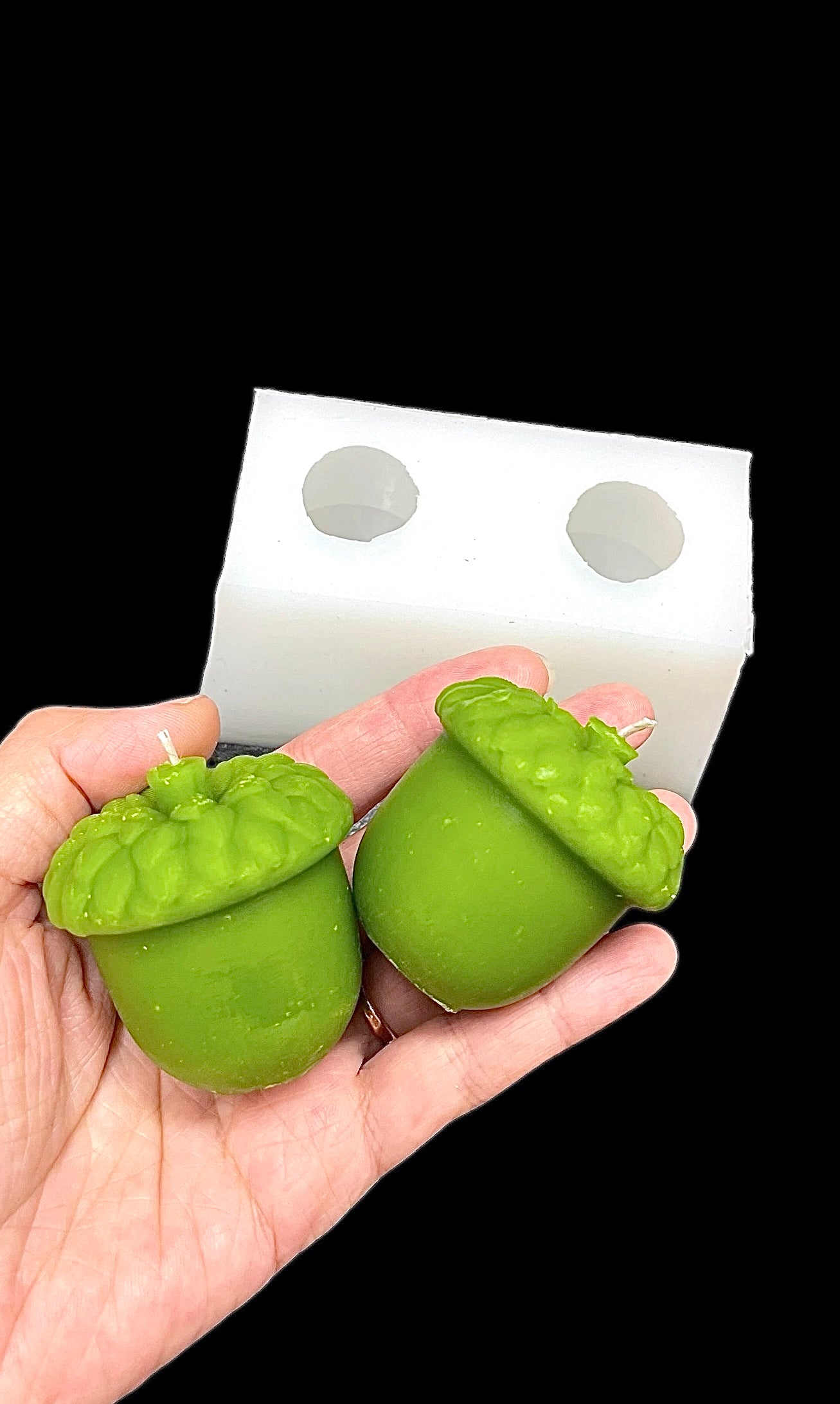 3D silicone acorn mold for candle soap resin chocolate