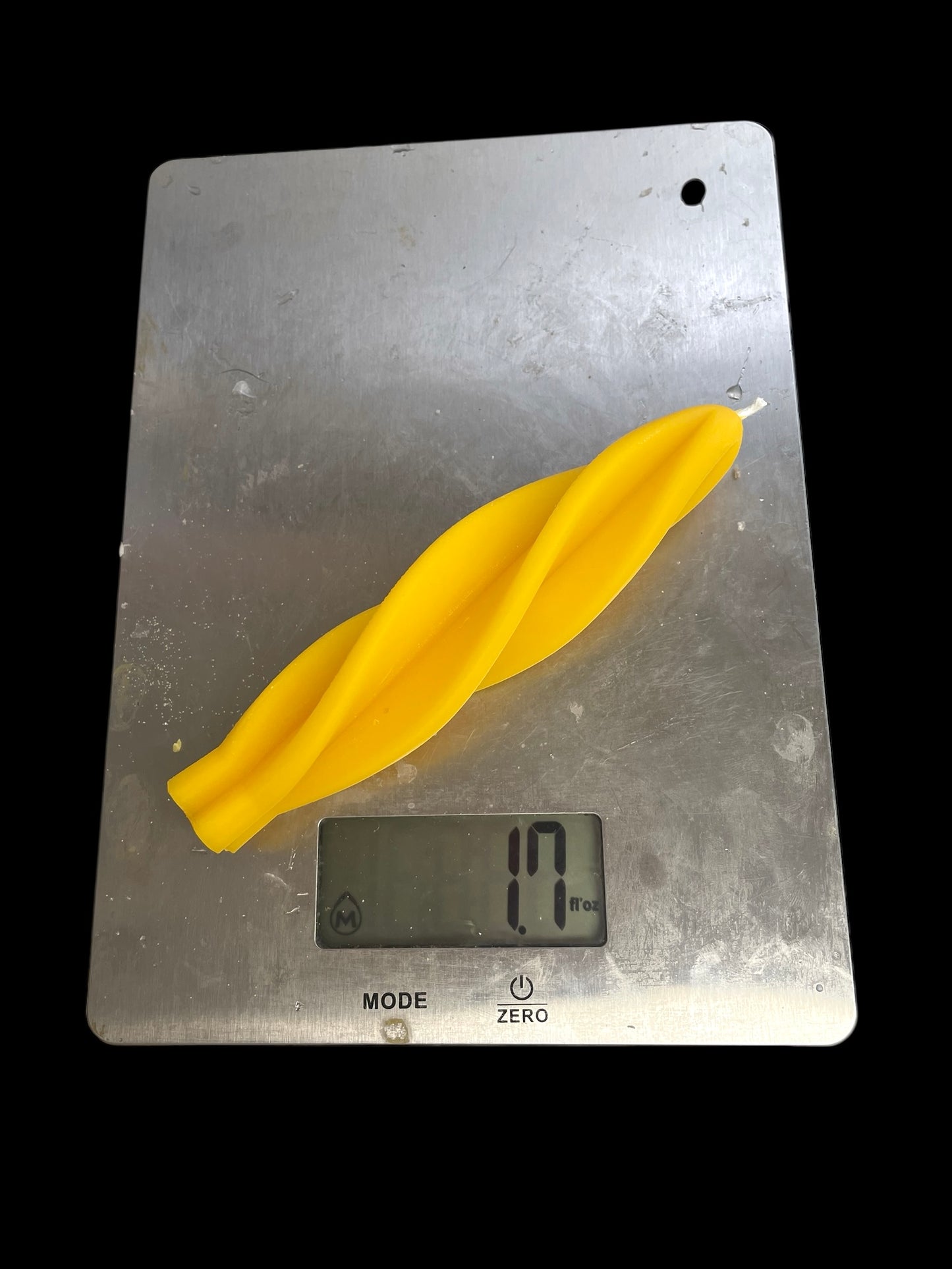 6” Twisted taper candle mold - spiral feathered twisted candle mold