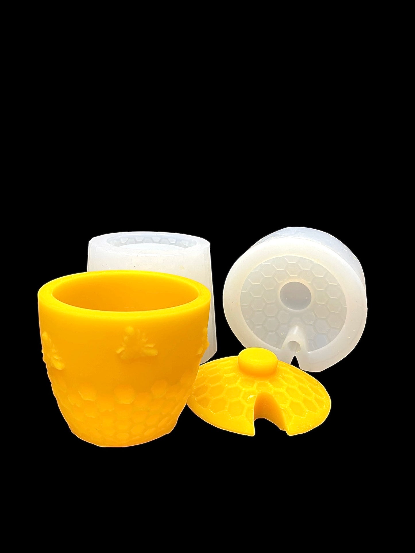Silicone honey pot molds