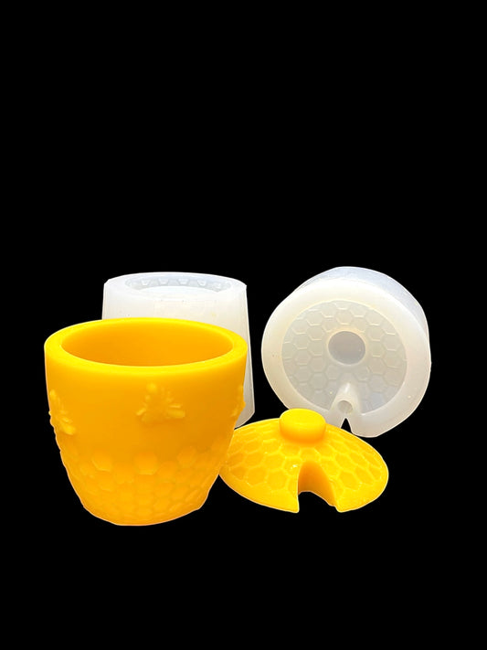 Silicone honey pot molds
