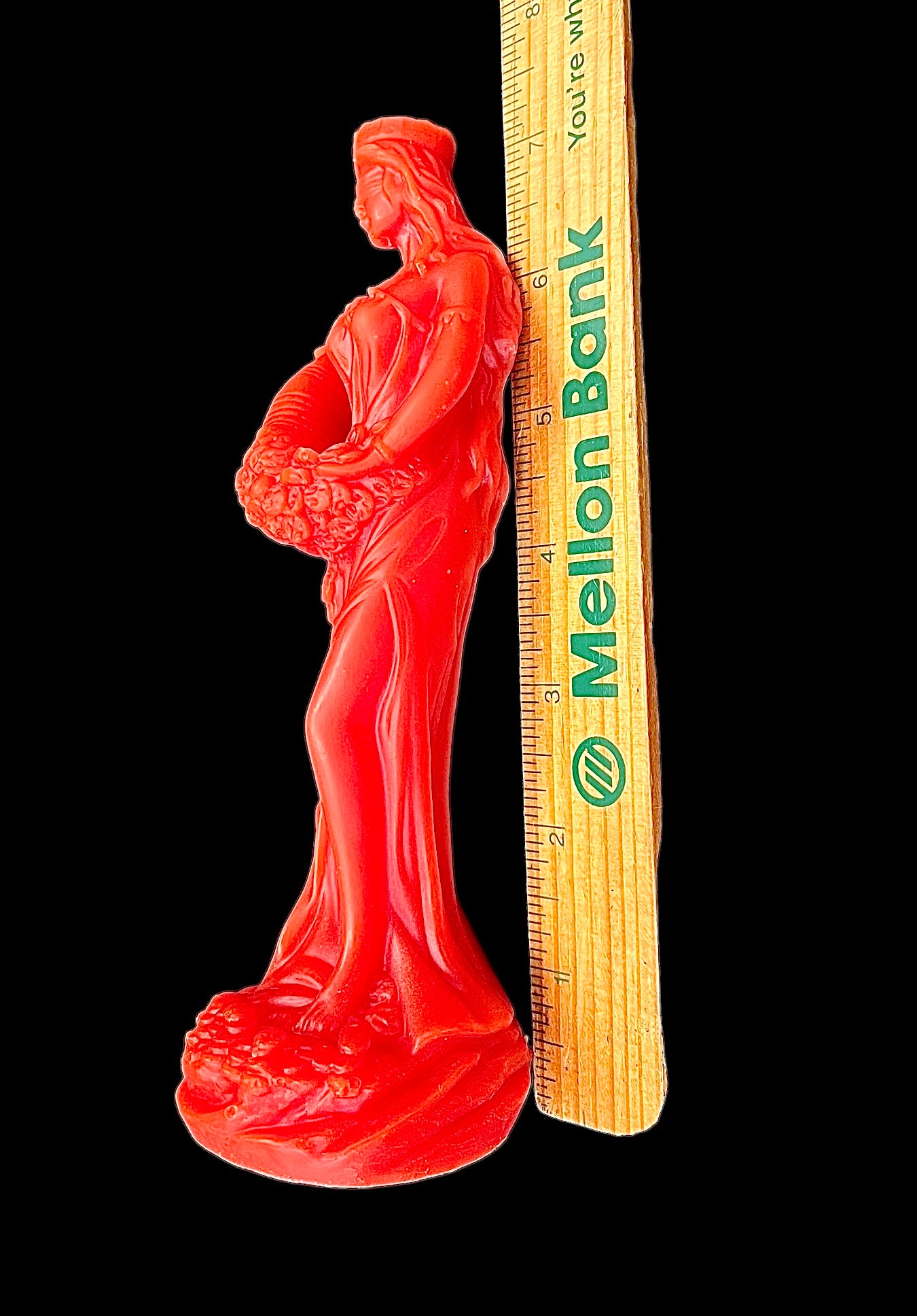 3D Goddess of Wealth silicone mold for candle soap resin 7”