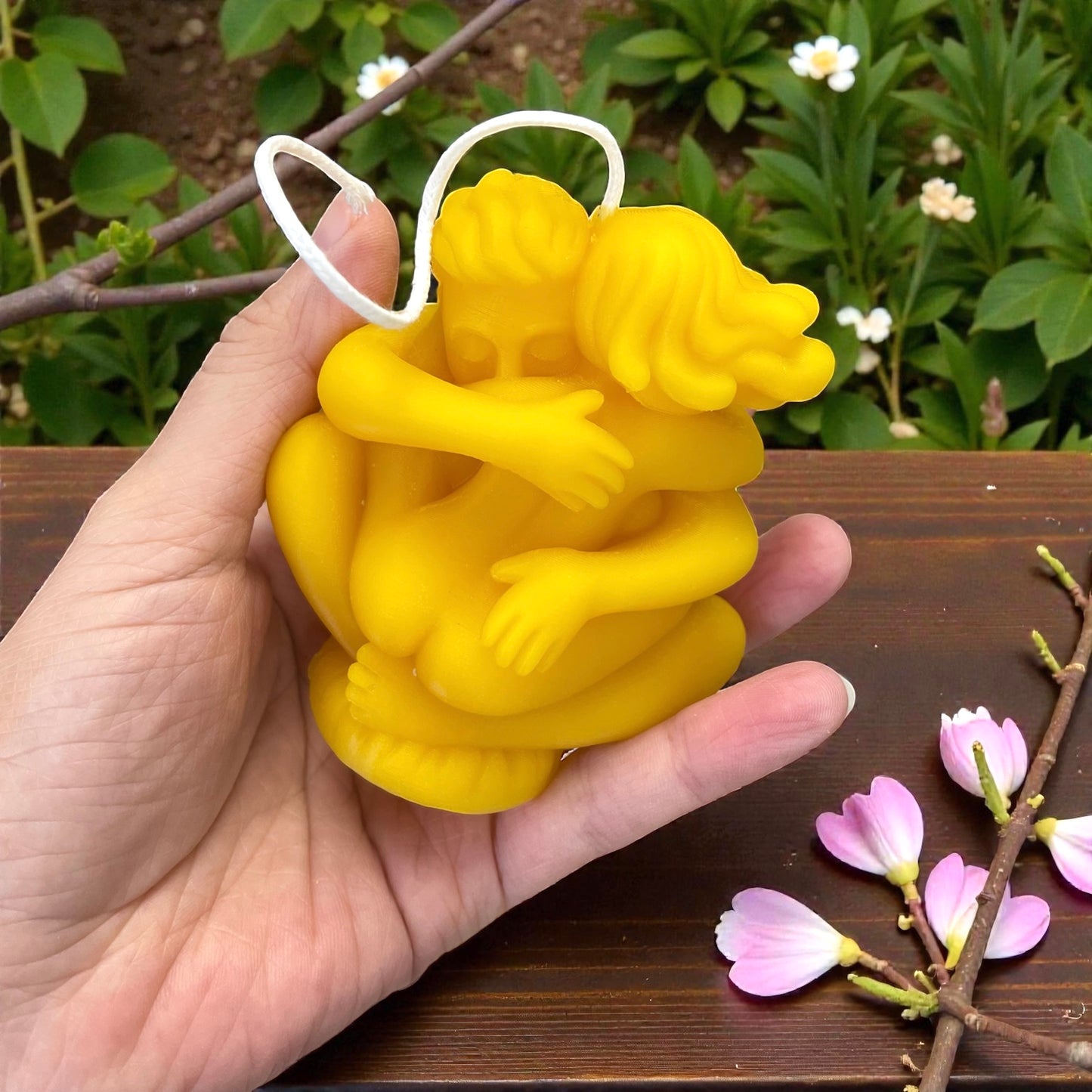 3D Silicone lover mold - Kama sutra style the lotus - lover embrace - Valentine candle mold