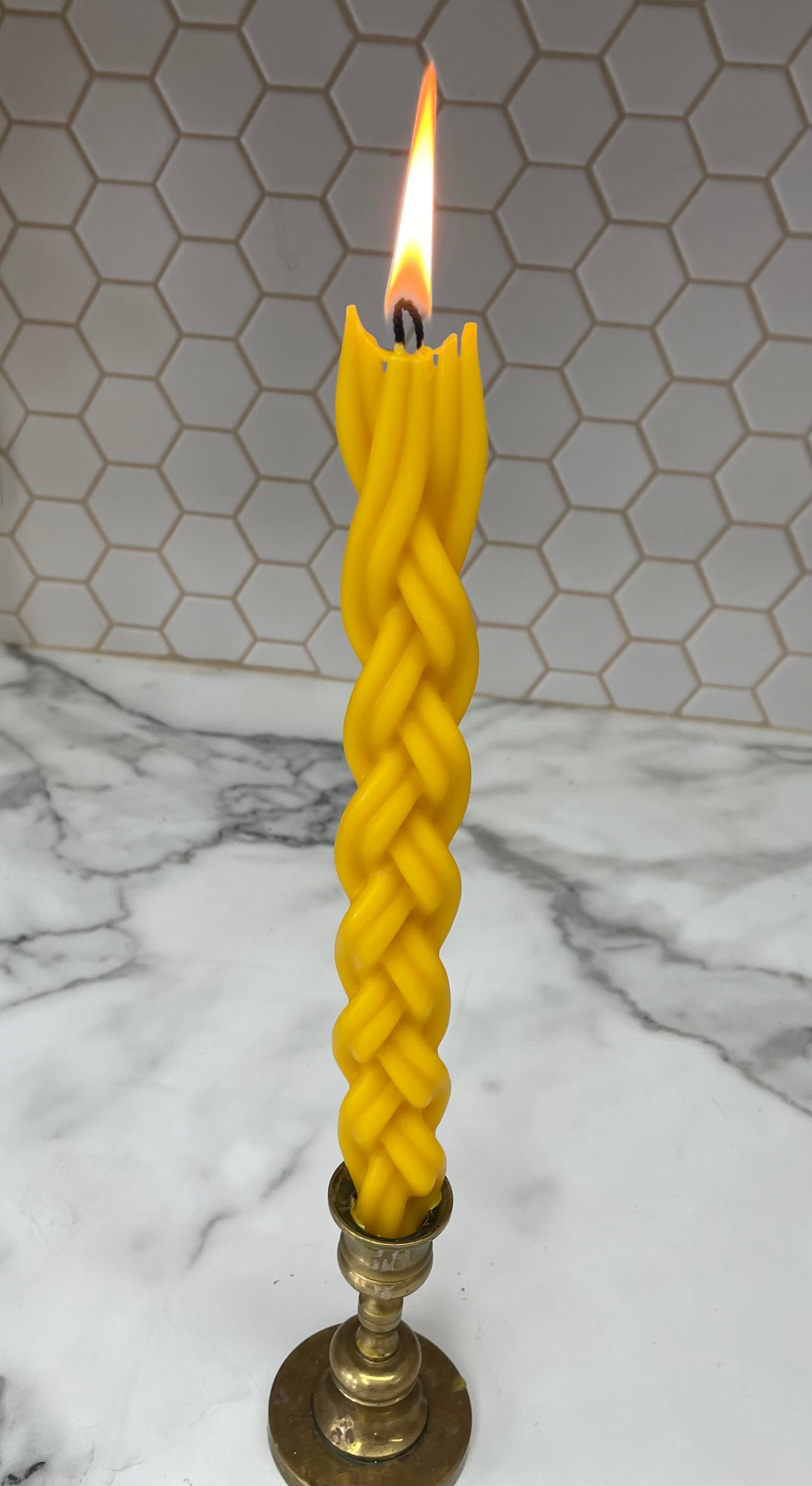 Silicone mold for braided candle / havdalah candle