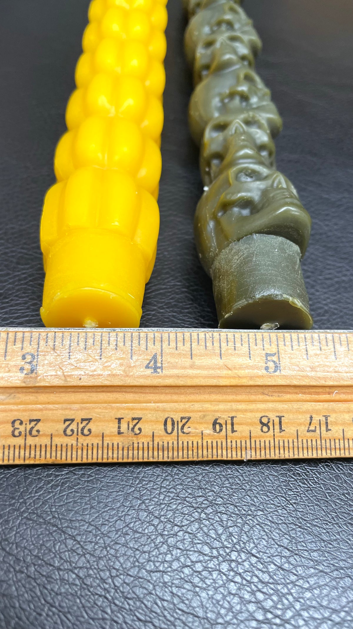 Halloween taper candle mold - stack skull heads pumpkin 8.25”