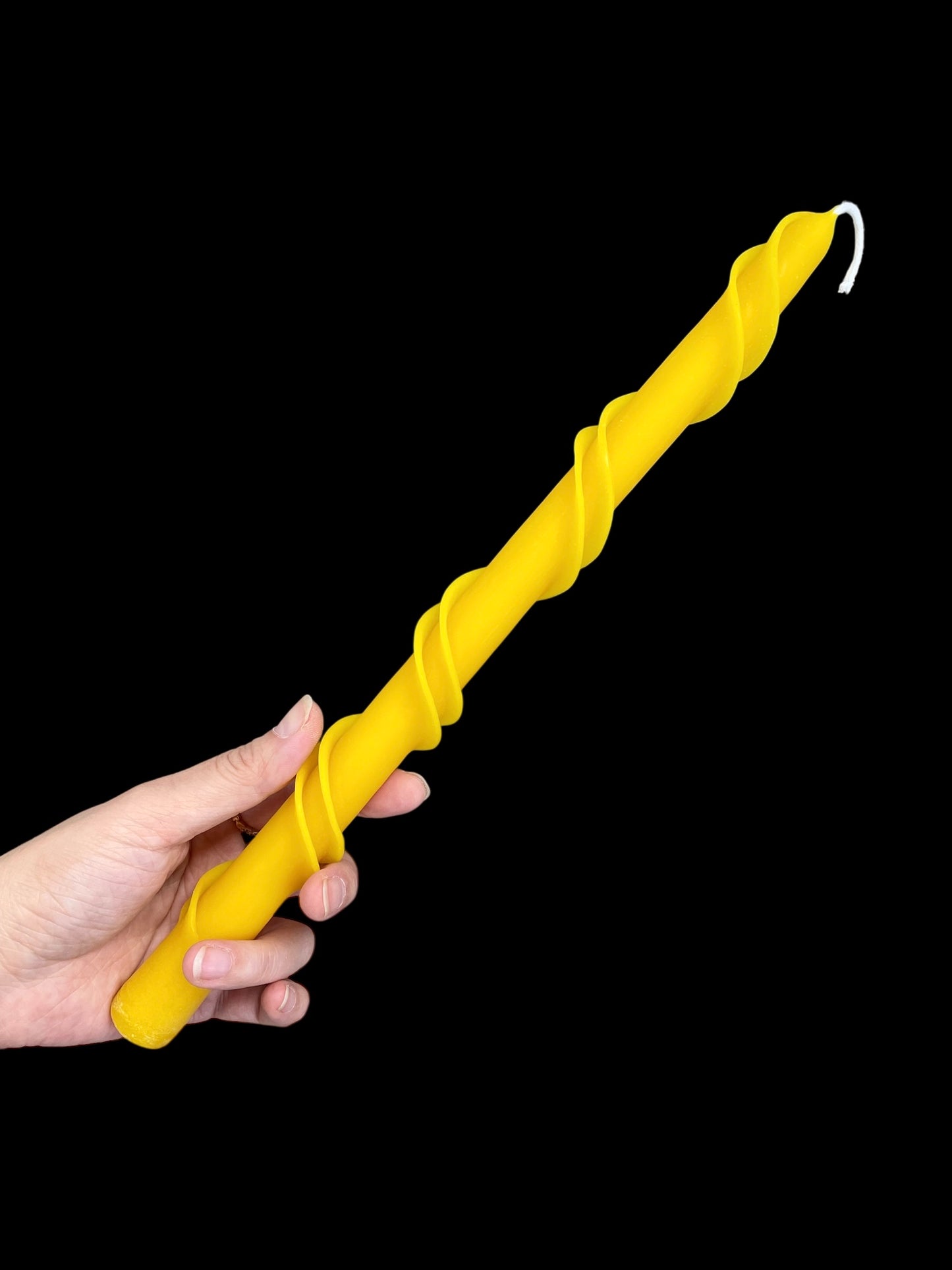 12” spiral taper candle mold