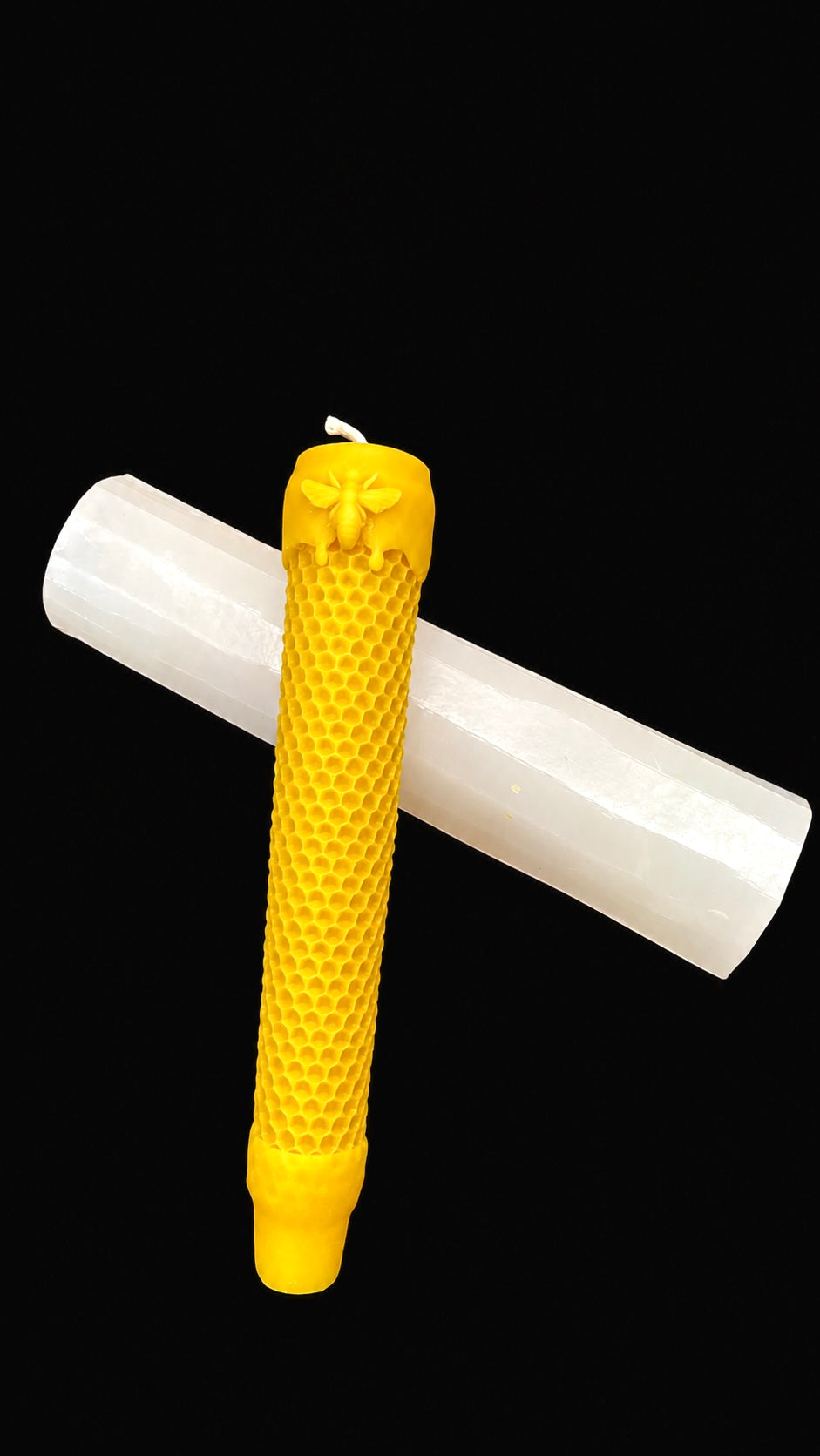 Silicone honeycomb honeybee taper mold - Mighty Queen