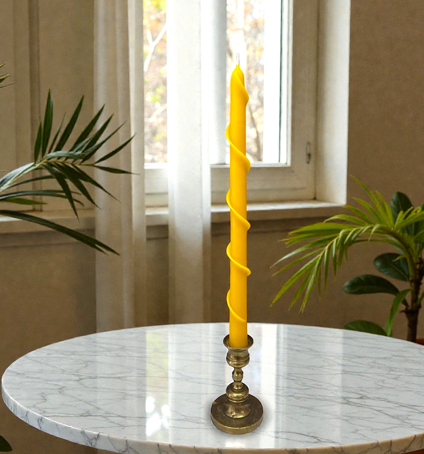 12” spiral taper candle mold