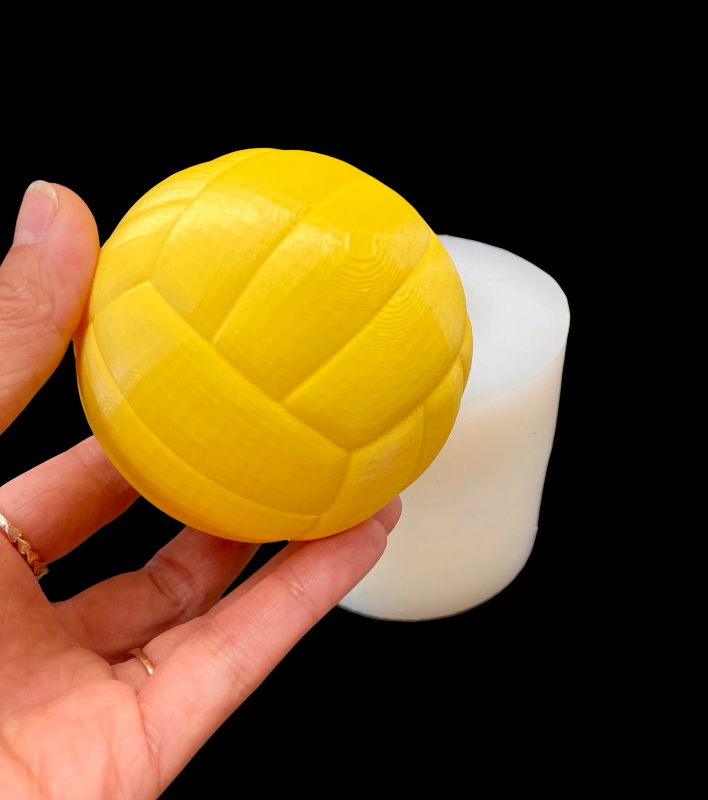 3D silicone volleyball mold 3”