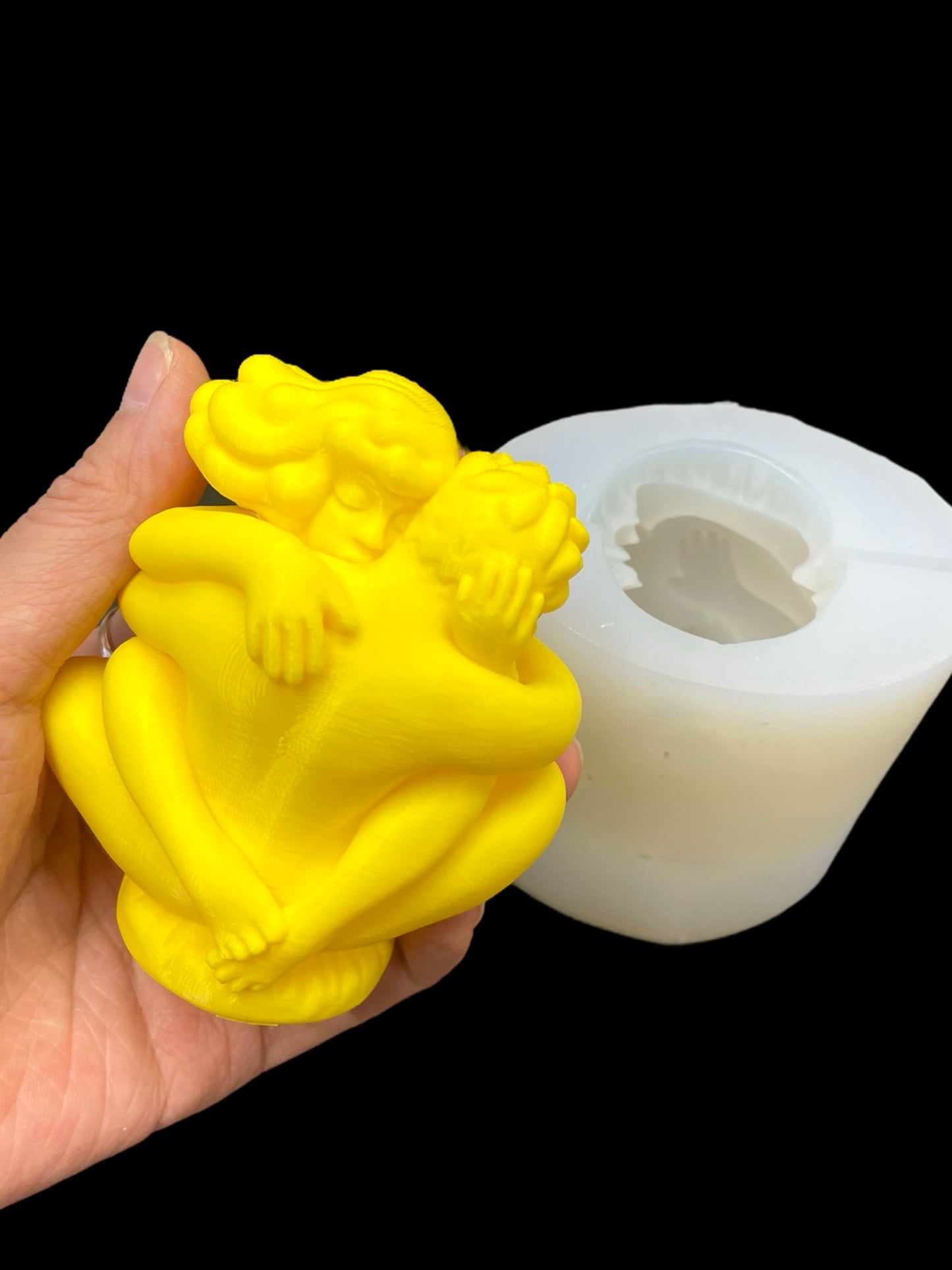 3D Silicone lover mold - figure mold - couple statue - lover statue