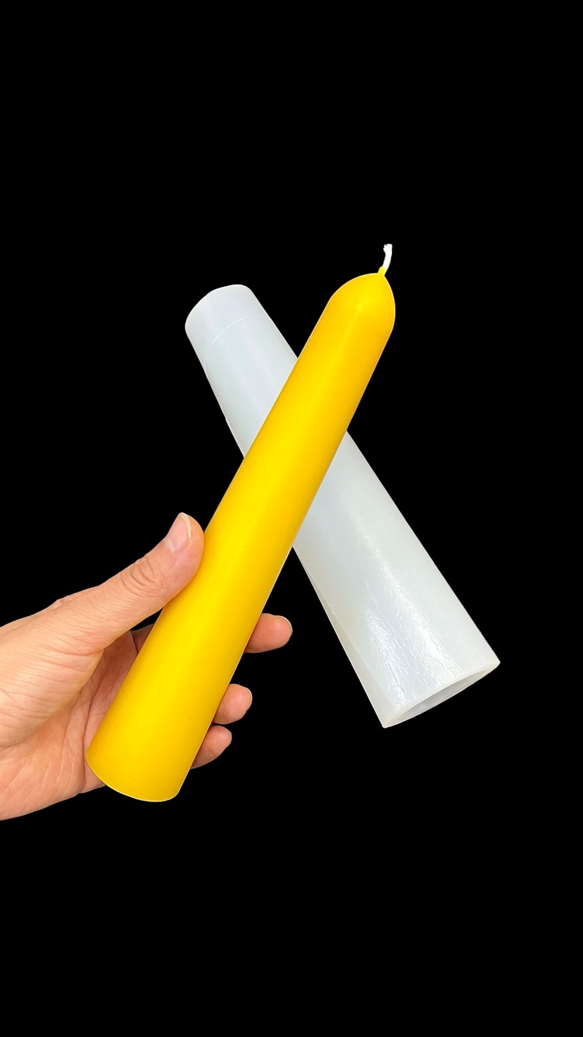 silicone stubby taper candle mold 4” 5” 8”