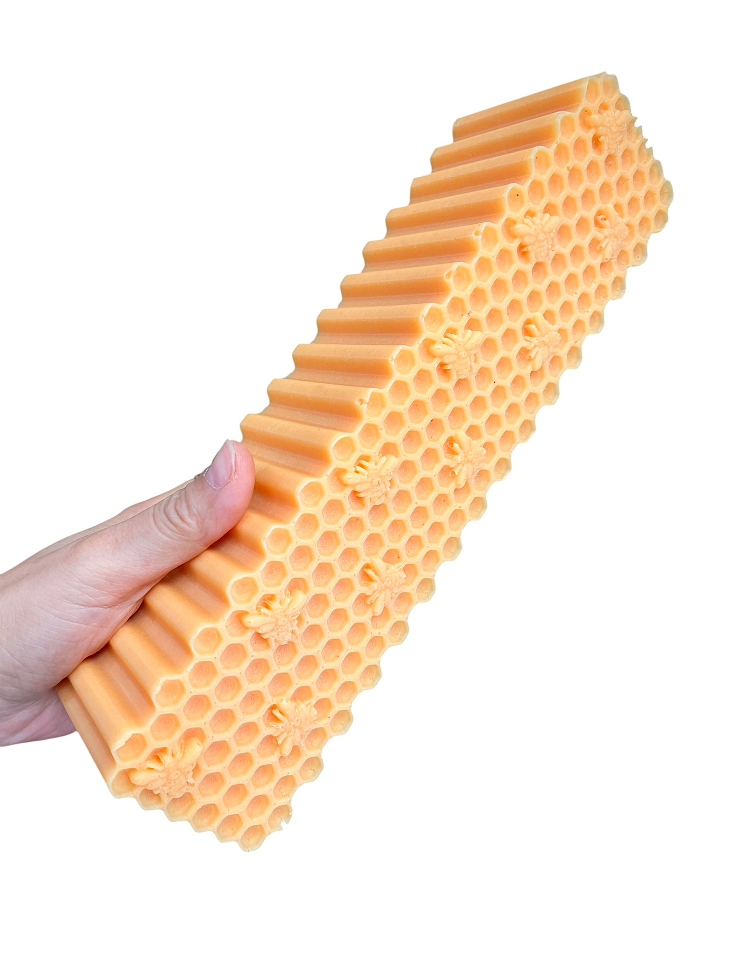 10” honeycomb honeybee soap loaf mold - beeswax block mold