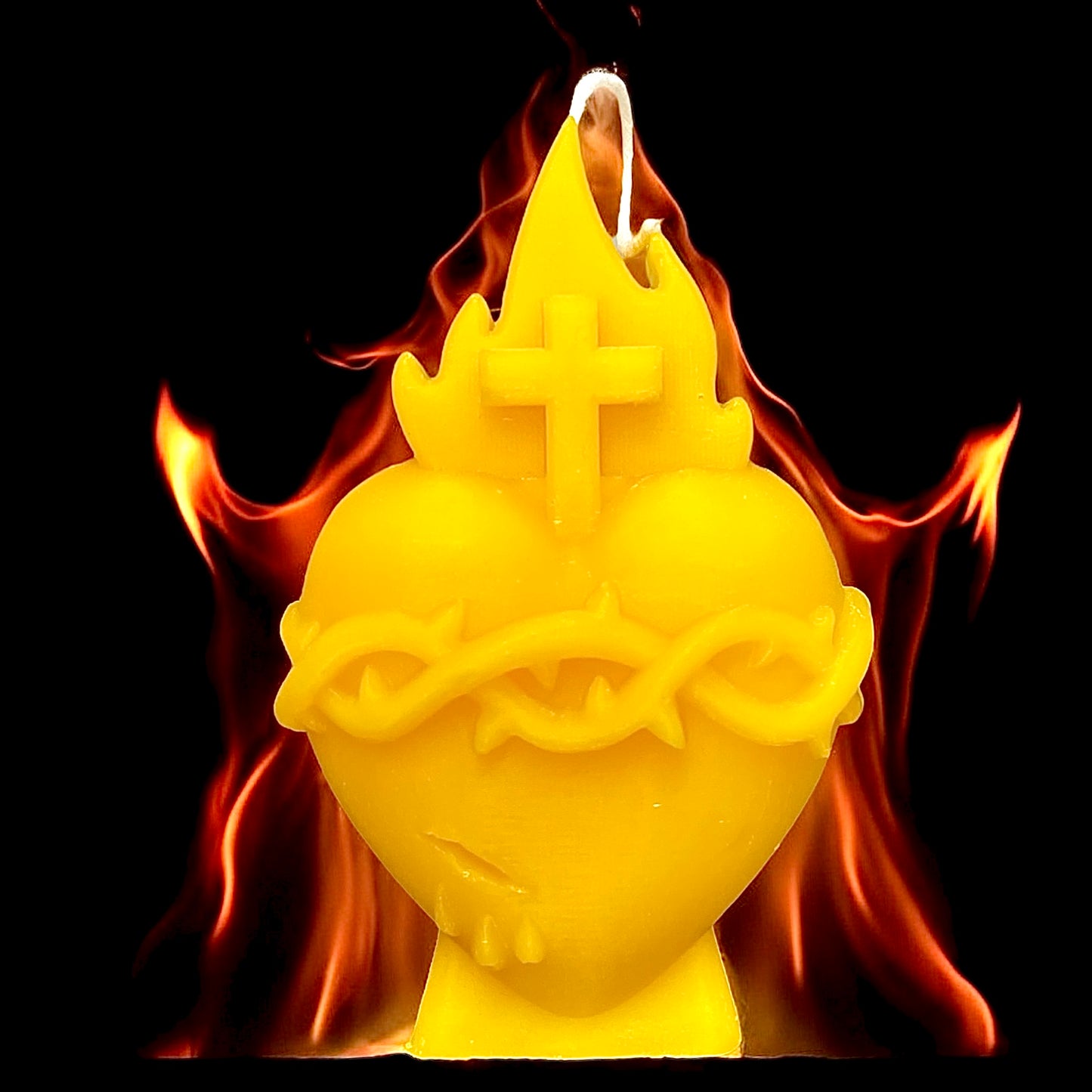 3D silicone mold of Sacred Heart of Jesus - 4.5”