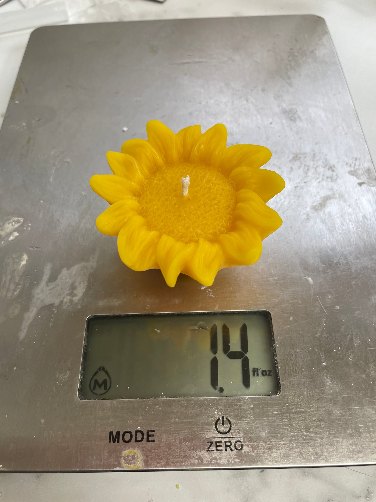 3D sunflower floating candle mold