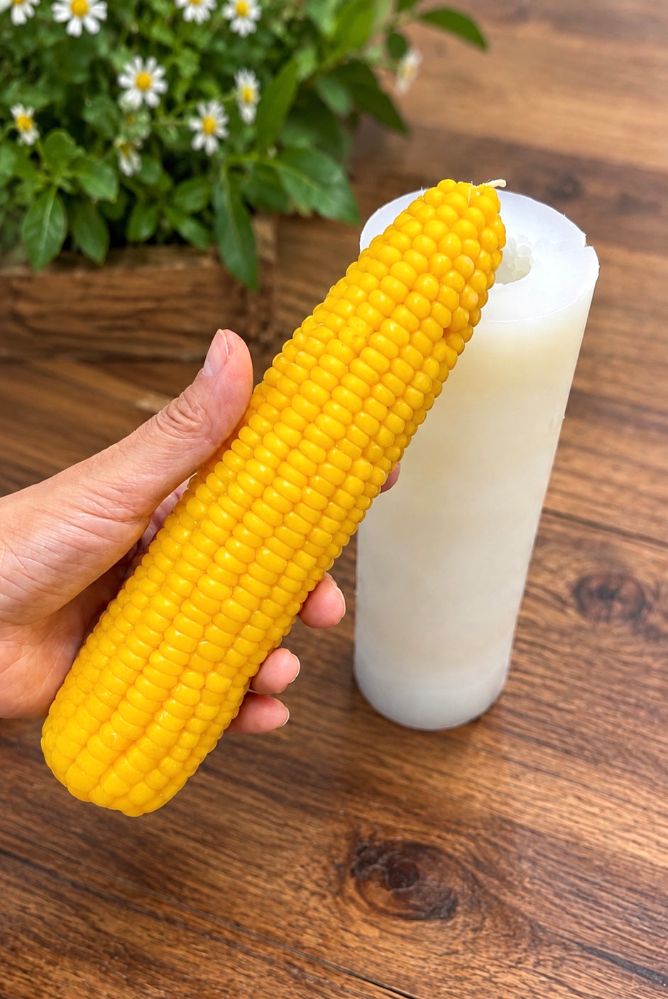 8” realistic whole corn mold