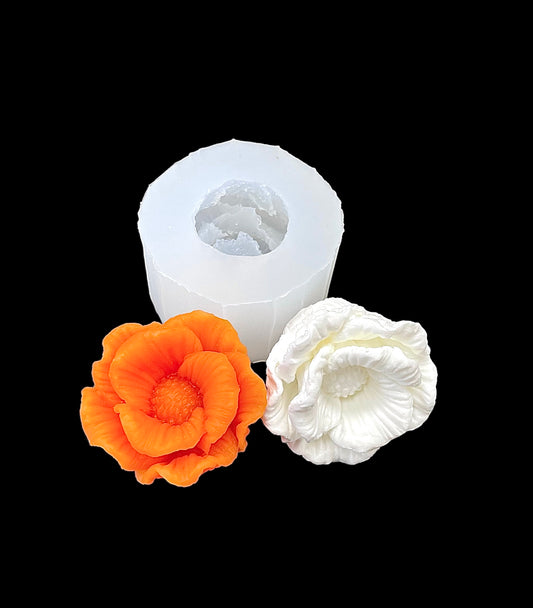 Small 3D flower mold for candle soap resin chocolate