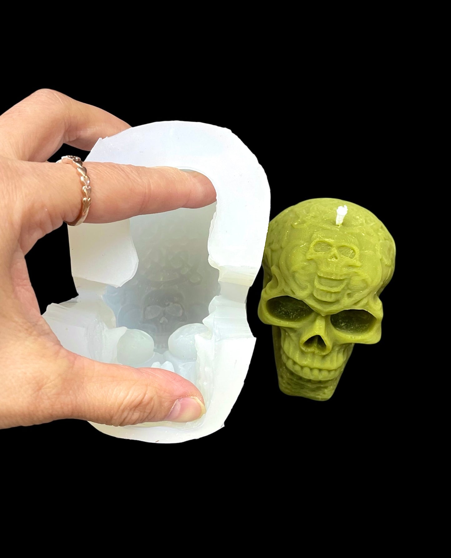 3D Celtic skull head mold
