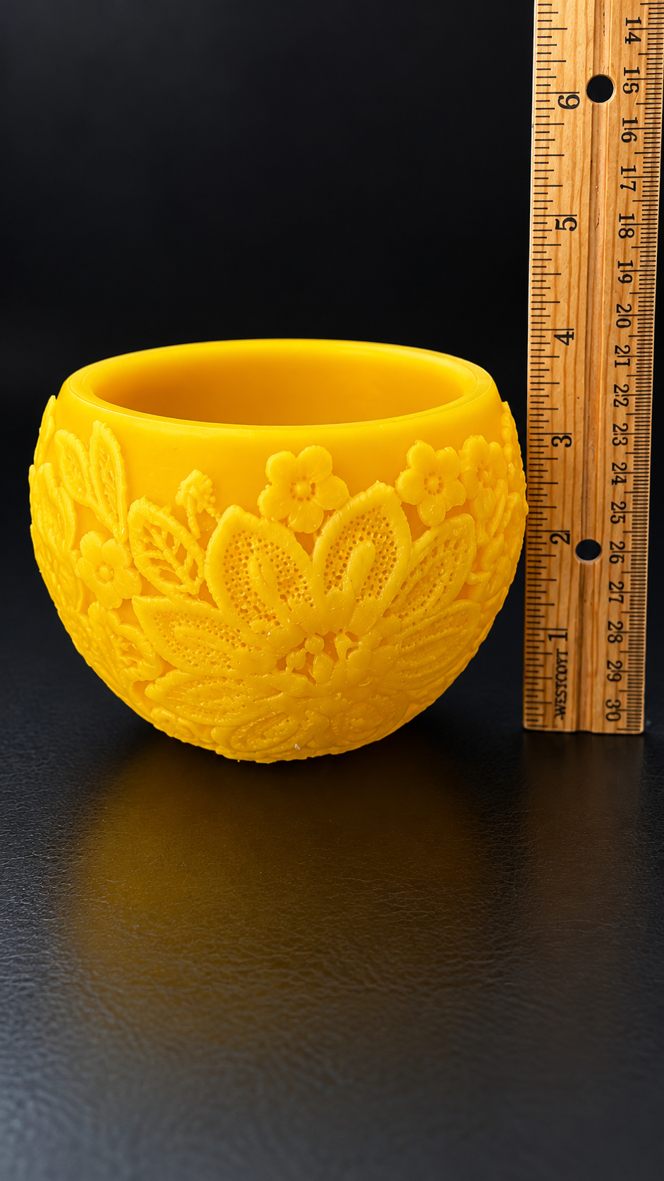Silicone lace luminary mold - container planter mold