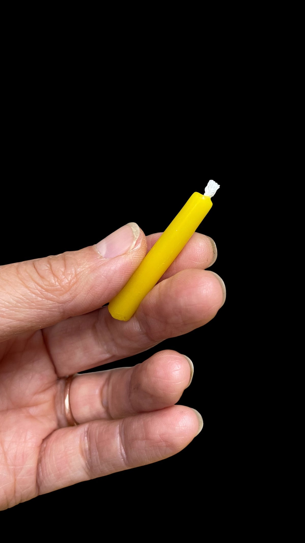 Silicone mini meditation taper candle mold - 0.25” x 1.5” - birthday candle mold - mini crayon mold