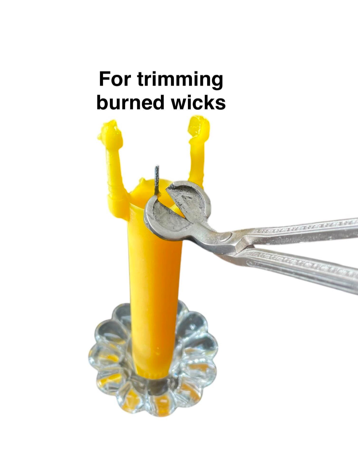 6” stainless steel candle wick trimmer cutter - high quality