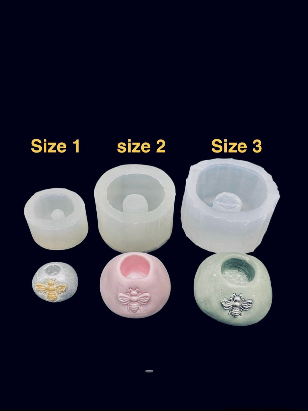 Small taper candle holder mold