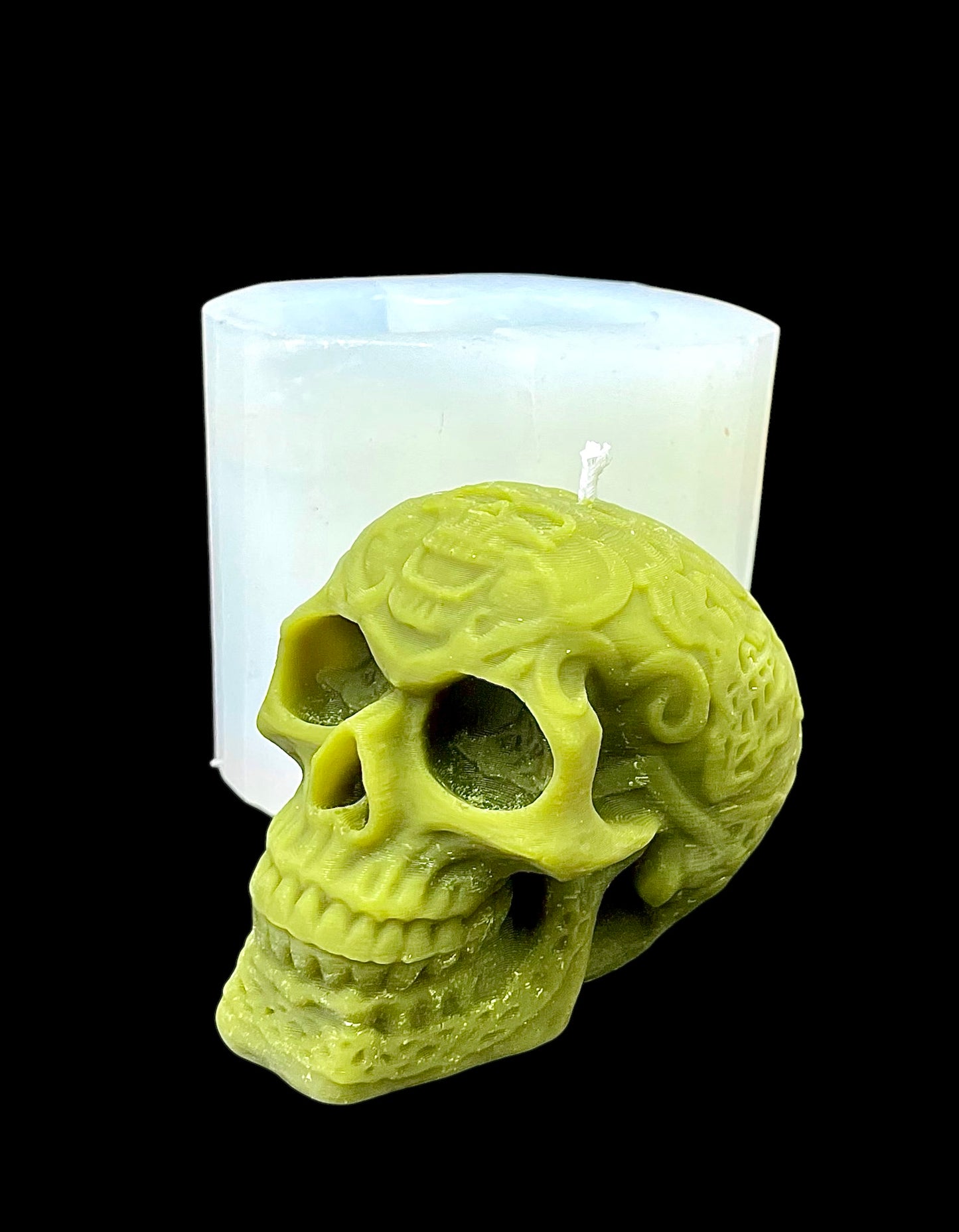 3D Celtic skull head mold