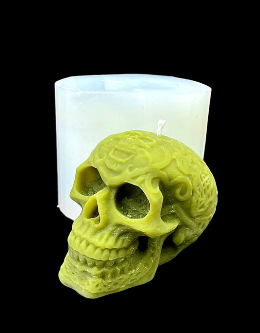 3D Celtic skull head mold