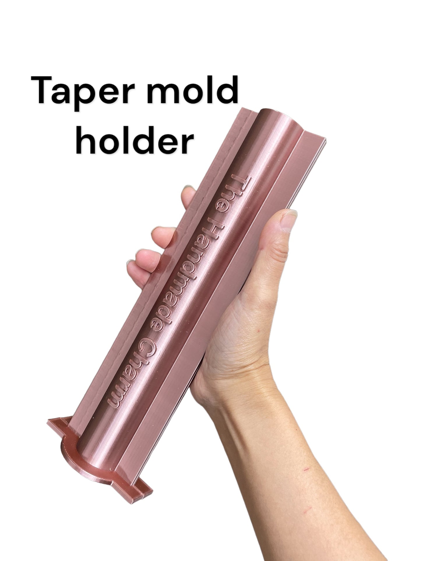 Taper mold holder for single cavity mold ( rubber bands included) - 3D printed