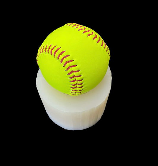 3D softball mold for candle soap resin