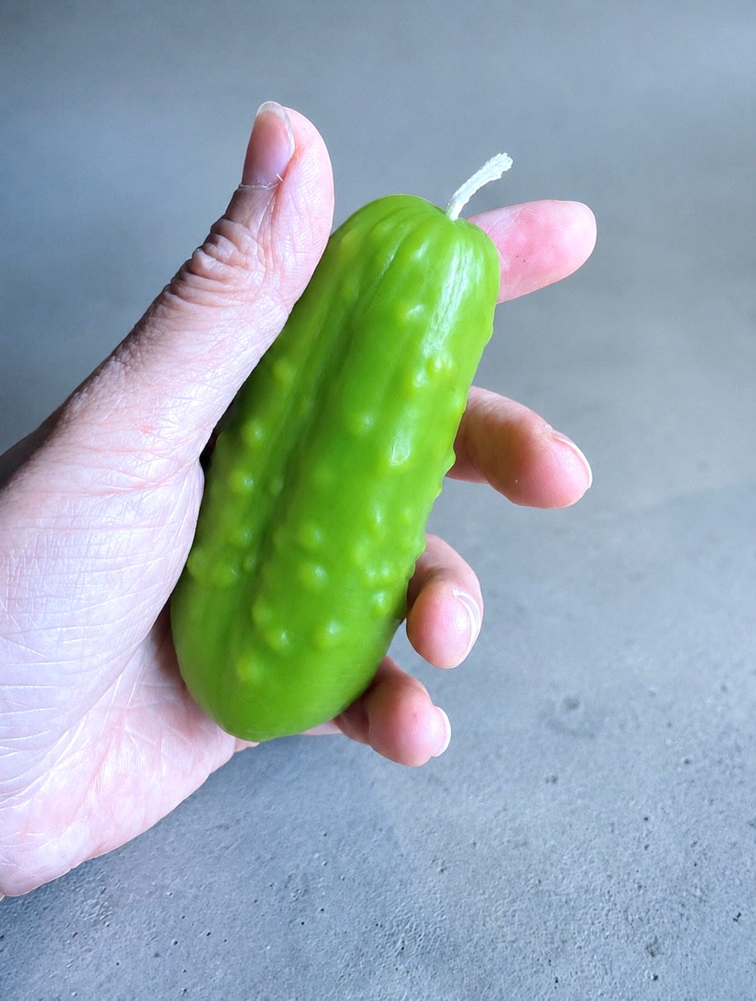 Realistic 3D silicone cucumber mold for candle soap resin