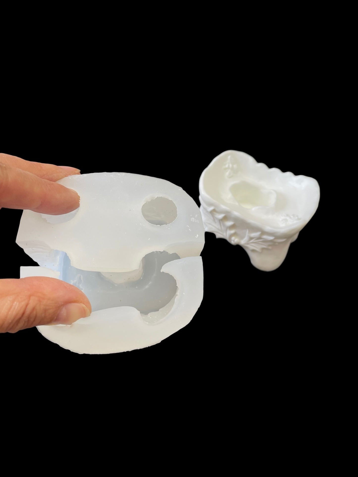 Silicone candle holder mold