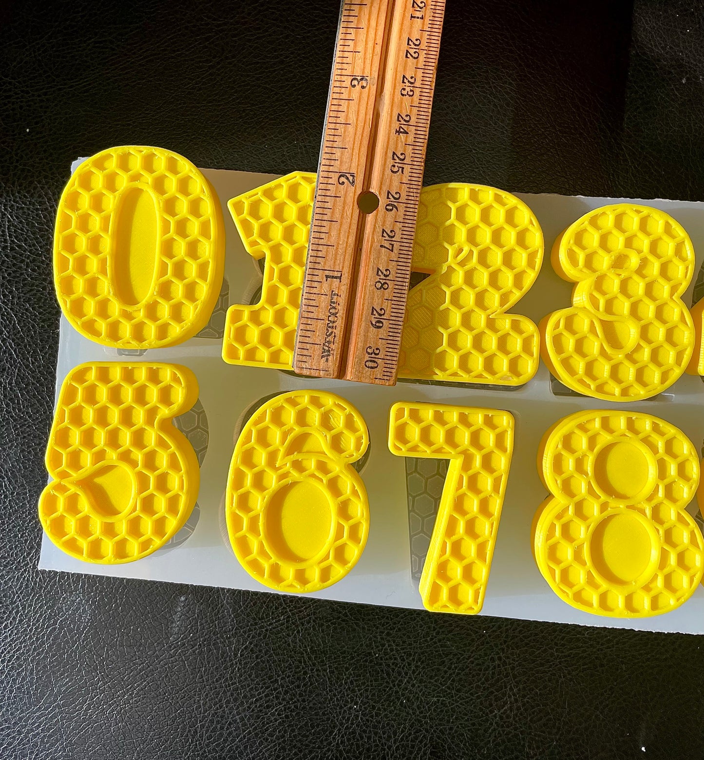 Silicone Honeycomb number mold