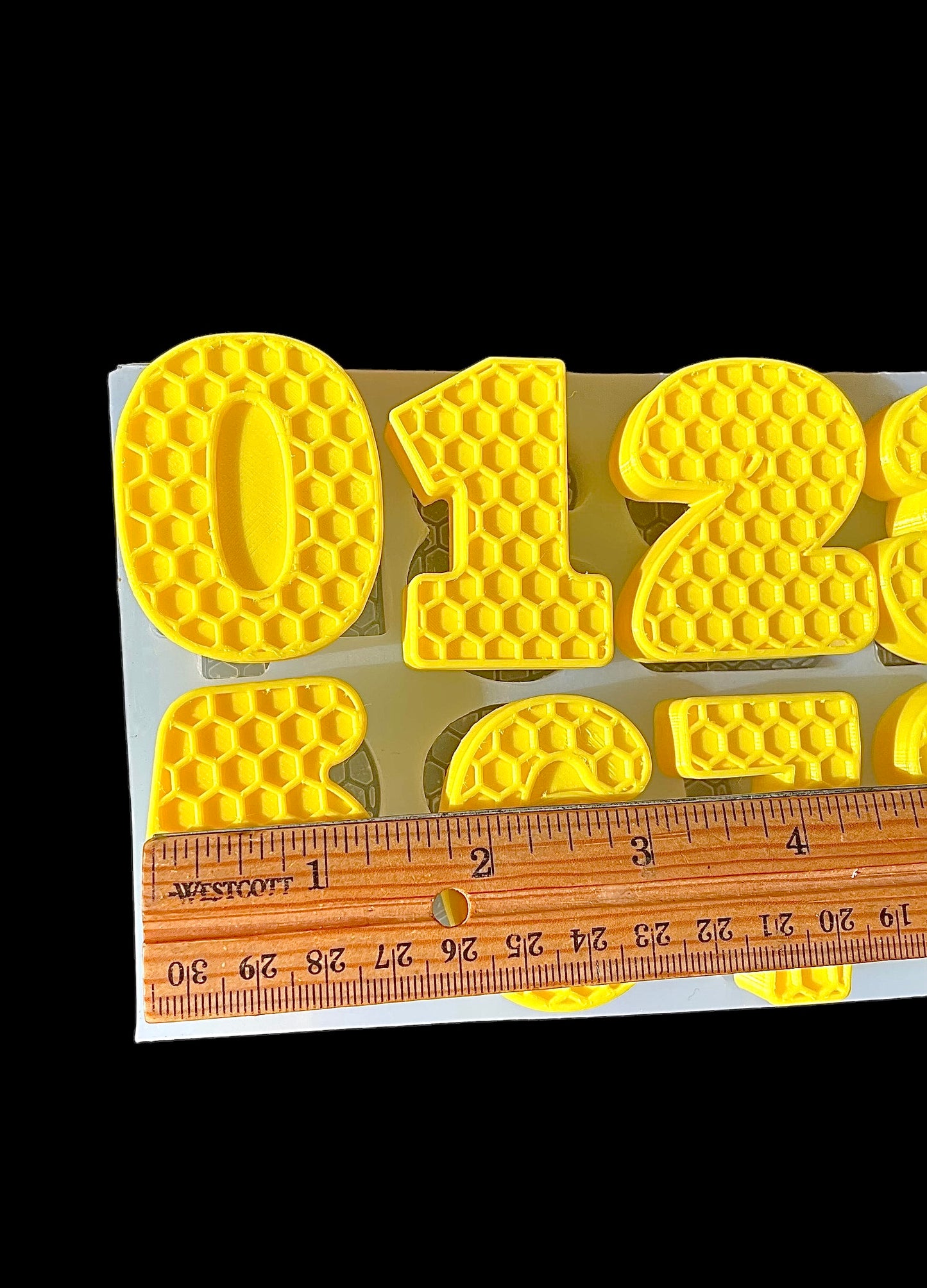 Silicone Honeycomb number mold