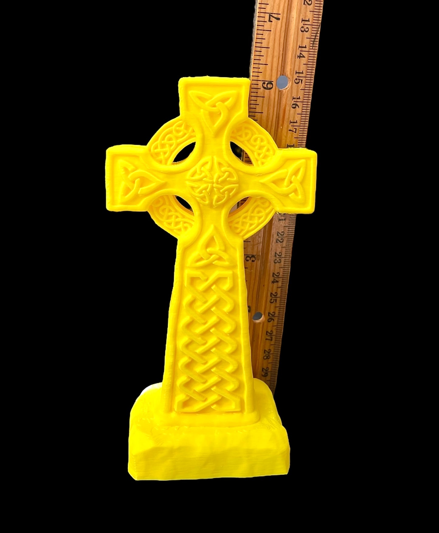 3D Celtic cross mold for candle resin concrete 6”