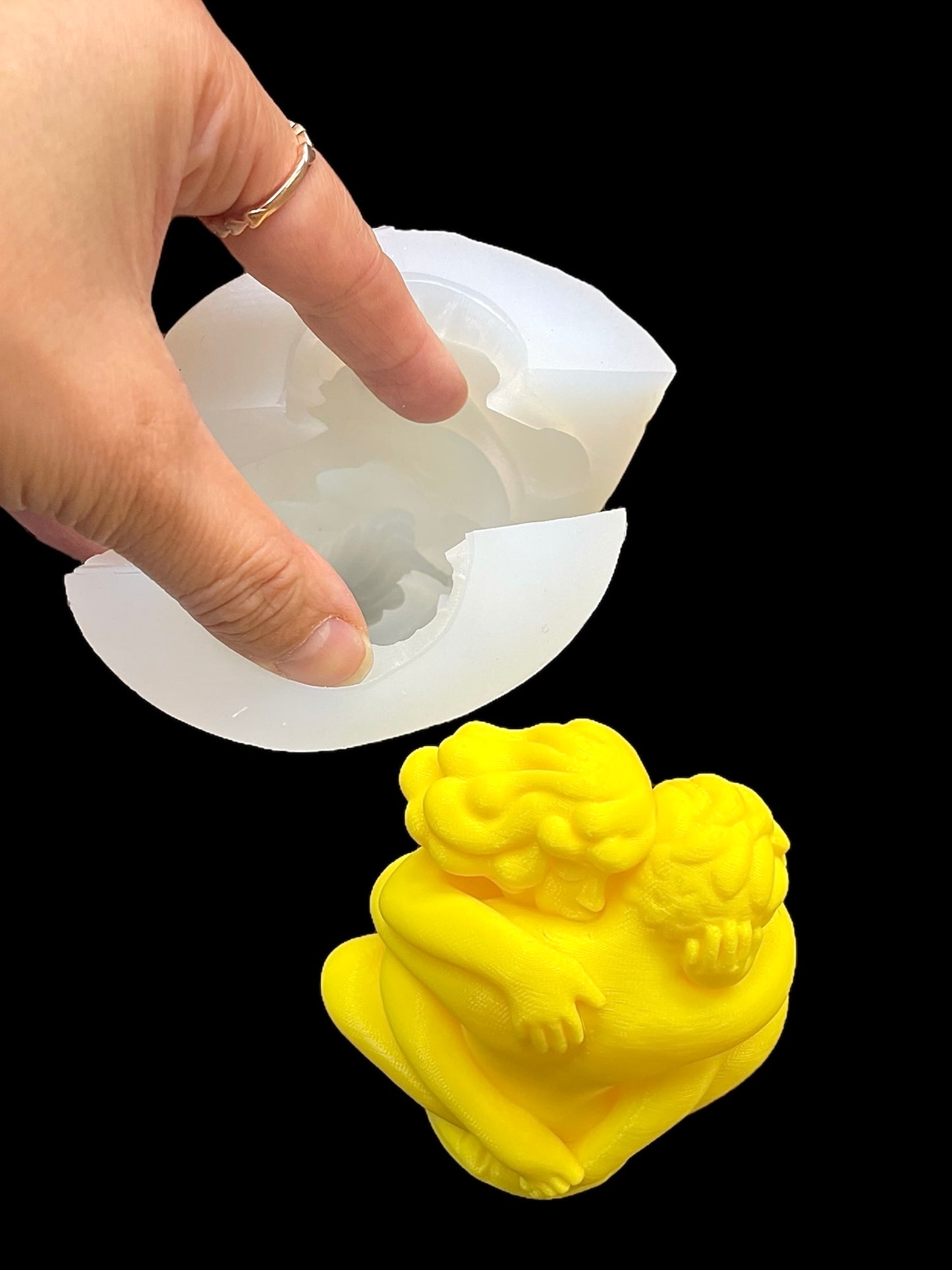 3D Silicone lover mold - figure mold - couple statue - lover statue