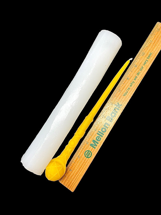 Silicone wizard witch magic wand mold for candle resin
