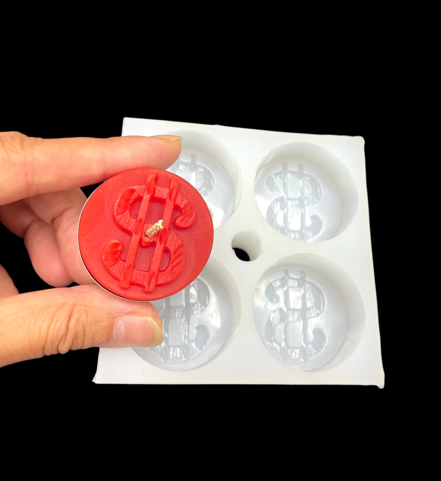 Money symbol tealight mold
