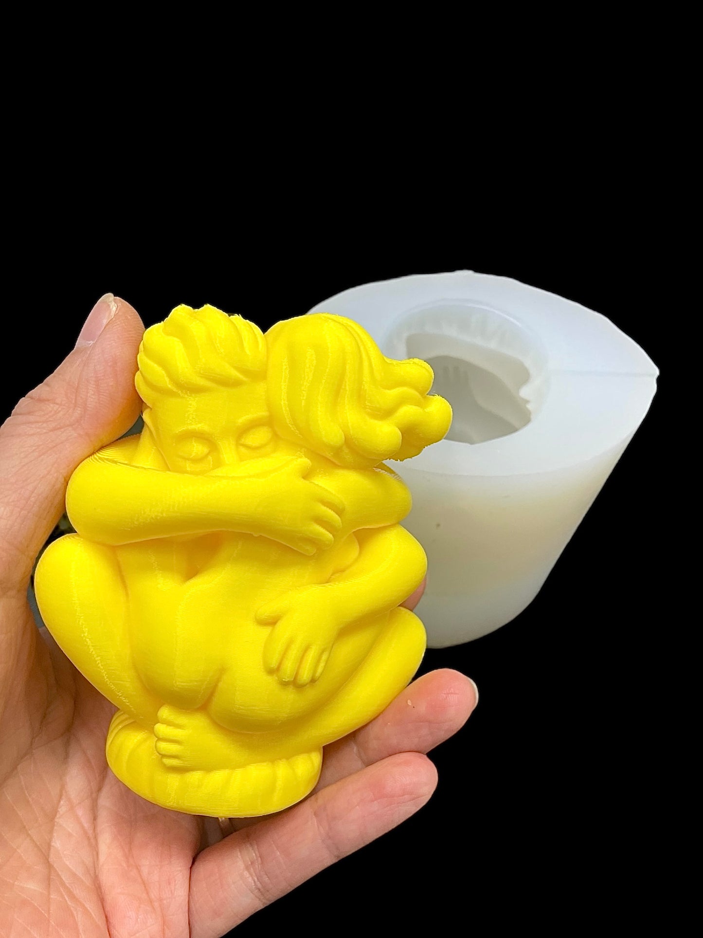 3D Silicone lover mold - figure mold - couple statue - lover statue