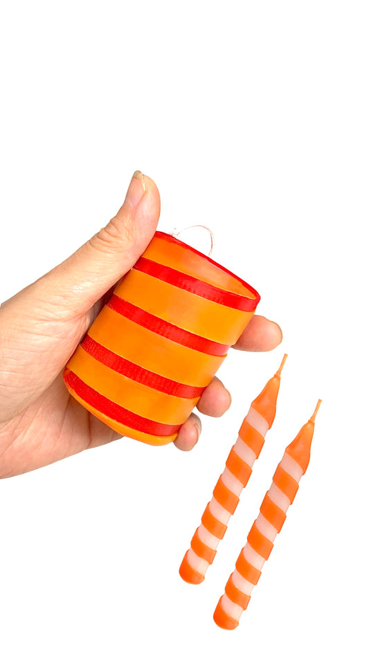Digital download- All wax Candy Cane Candle tutorial