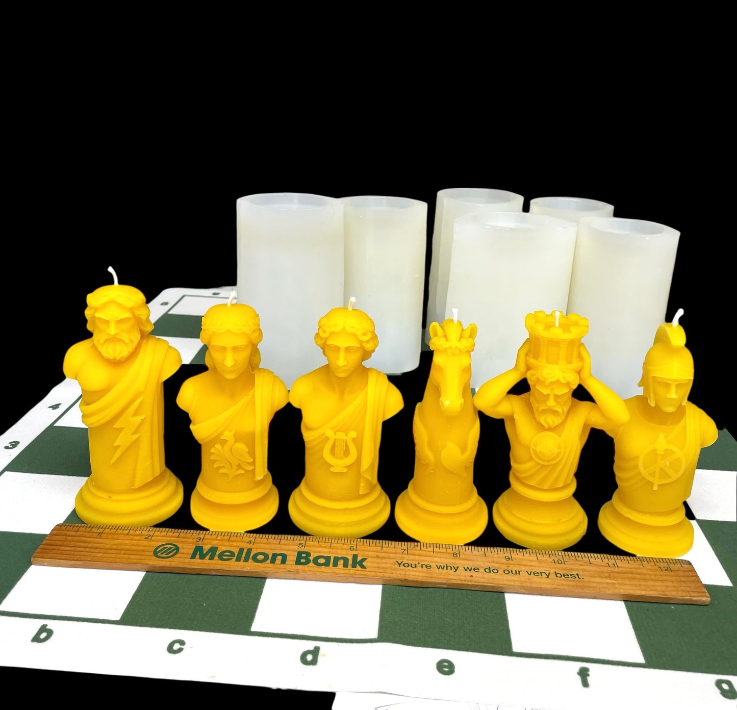 Silicone mold for mythological chess piece