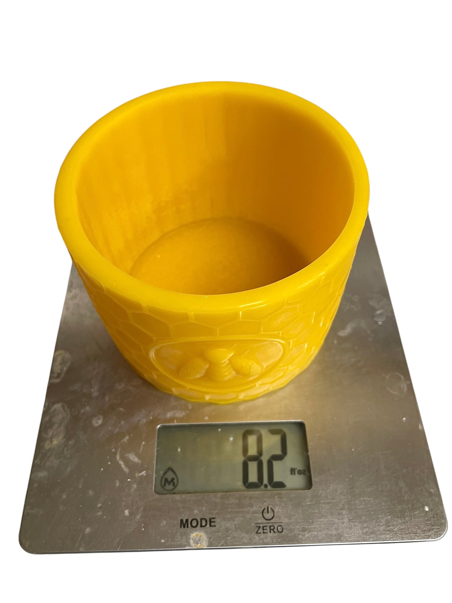 Silicone honeybee honeycomb container mold - luminary mold