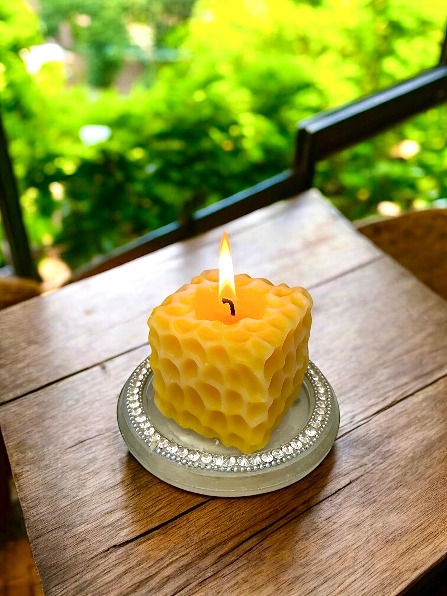 2 1/4” silicone square honeycomb mold for candle soap resin cake