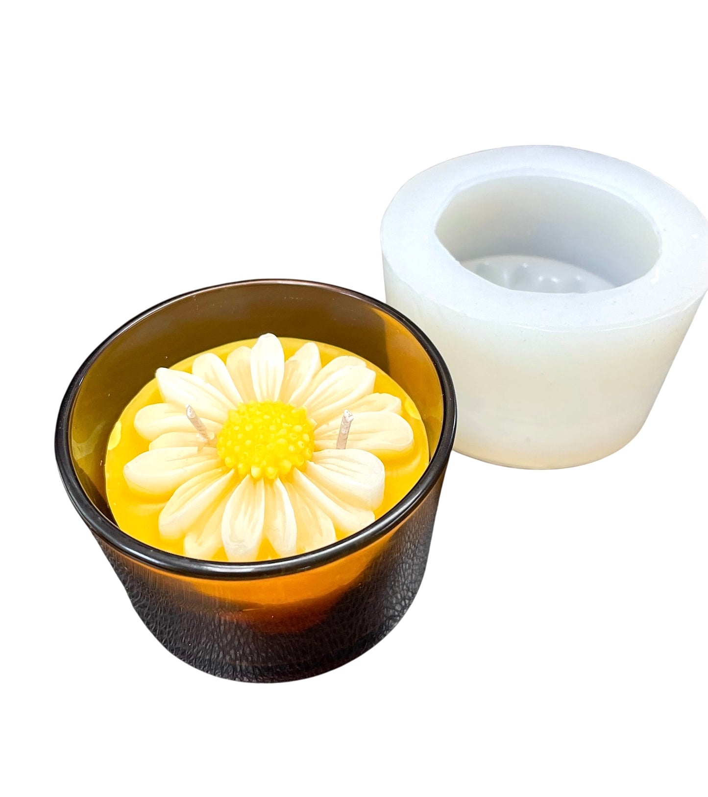 Daisy flower mold for soap, lotion bar, candle