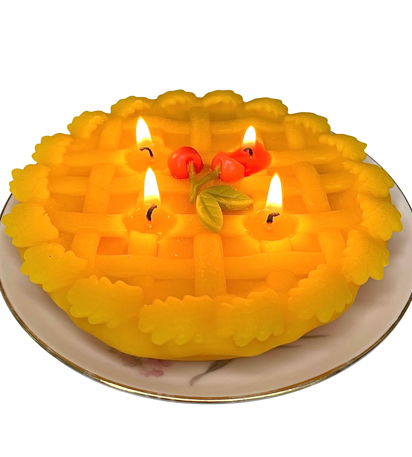 Pure Beeswax cherry pie candle