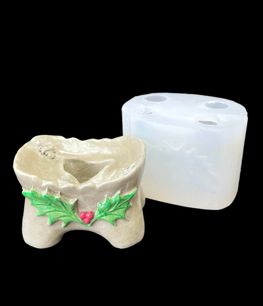 Silicone candle holder mold