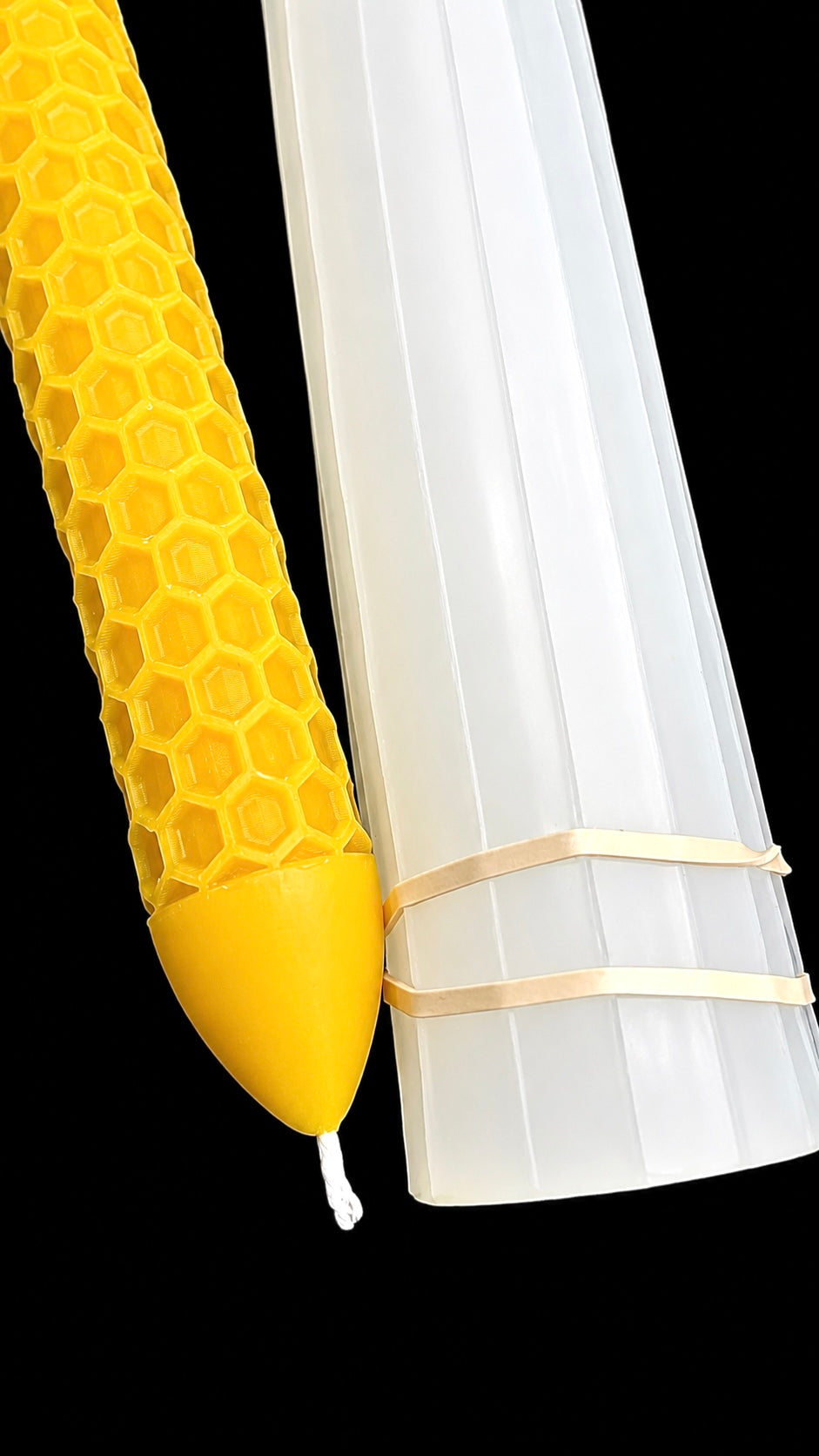 silicone honeycomb taper candle mold 11”