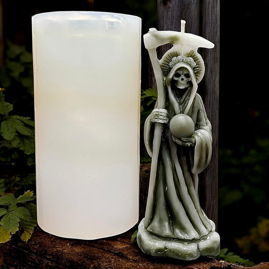 5” silicone grim reaper mold for candle soap resin